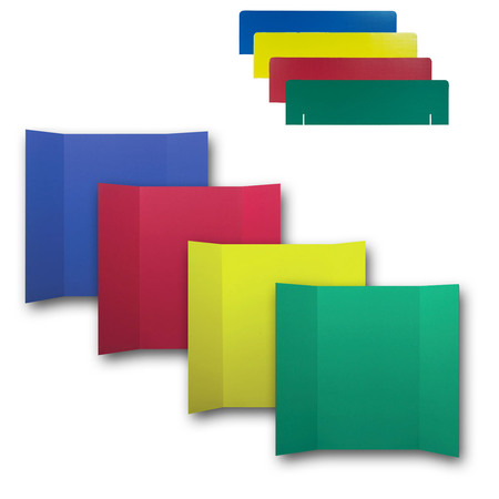 FLIPSIDE Corrugated Project Boards Set, 36" x 48", Assorted Colors, PK24 30273